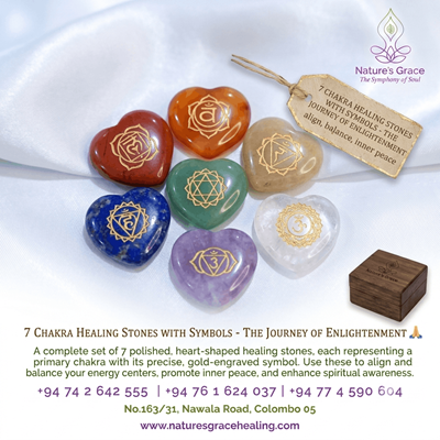 7 Chakra Healing Stones with Symbols