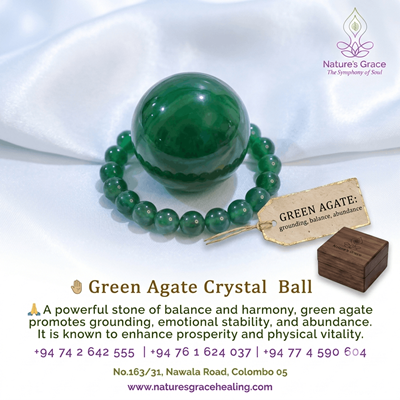 Green Agate Crystal Ball