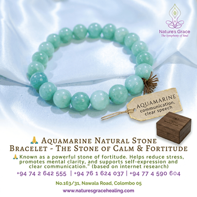 Aquamarine Natural Stone Bracelet